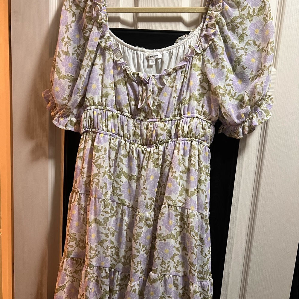 Floral Puff Sleeve Dress